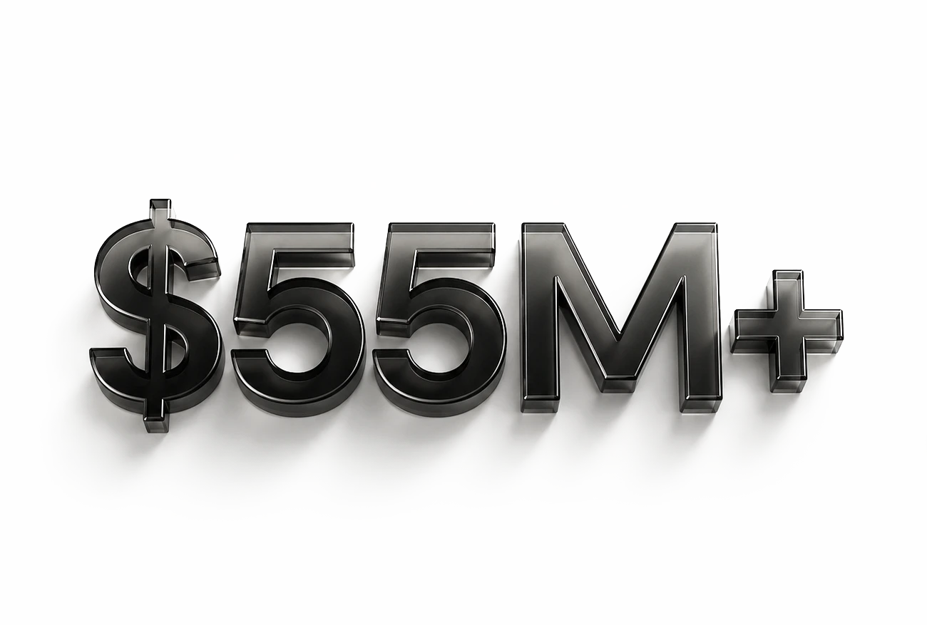 $55M+